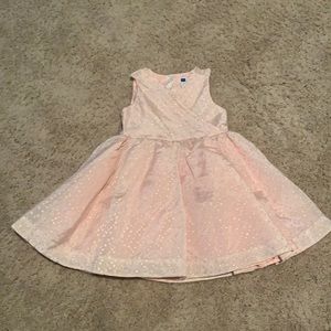 Janie and Jack size 3 pink & gold dress